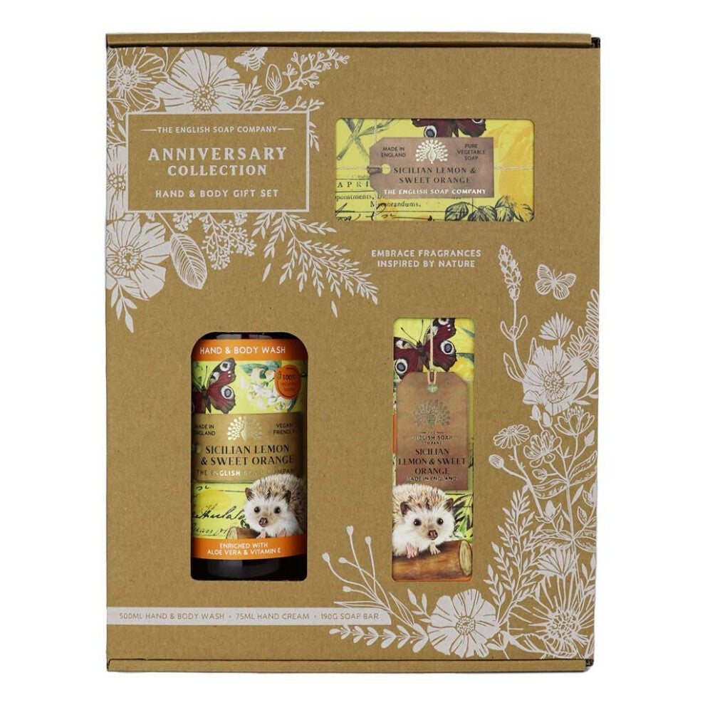 Sicilian Lemon and Sweet Orange Hand and Body Gift Box - Image 1