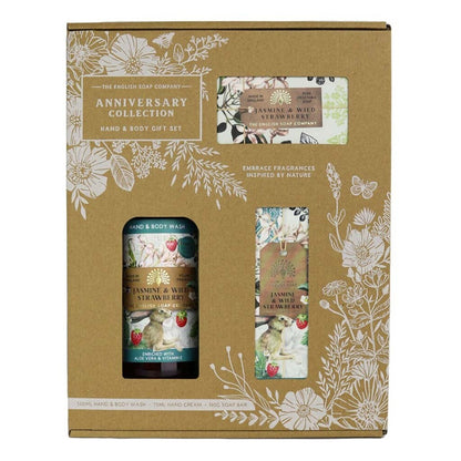 Jasmine & Wild Strawberry Hand and Body Gift Box - Image 1