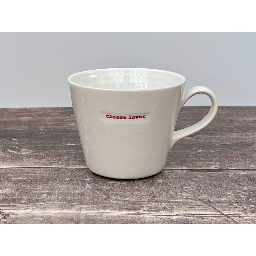 White 'Cheese Lover' Mug - Image 1