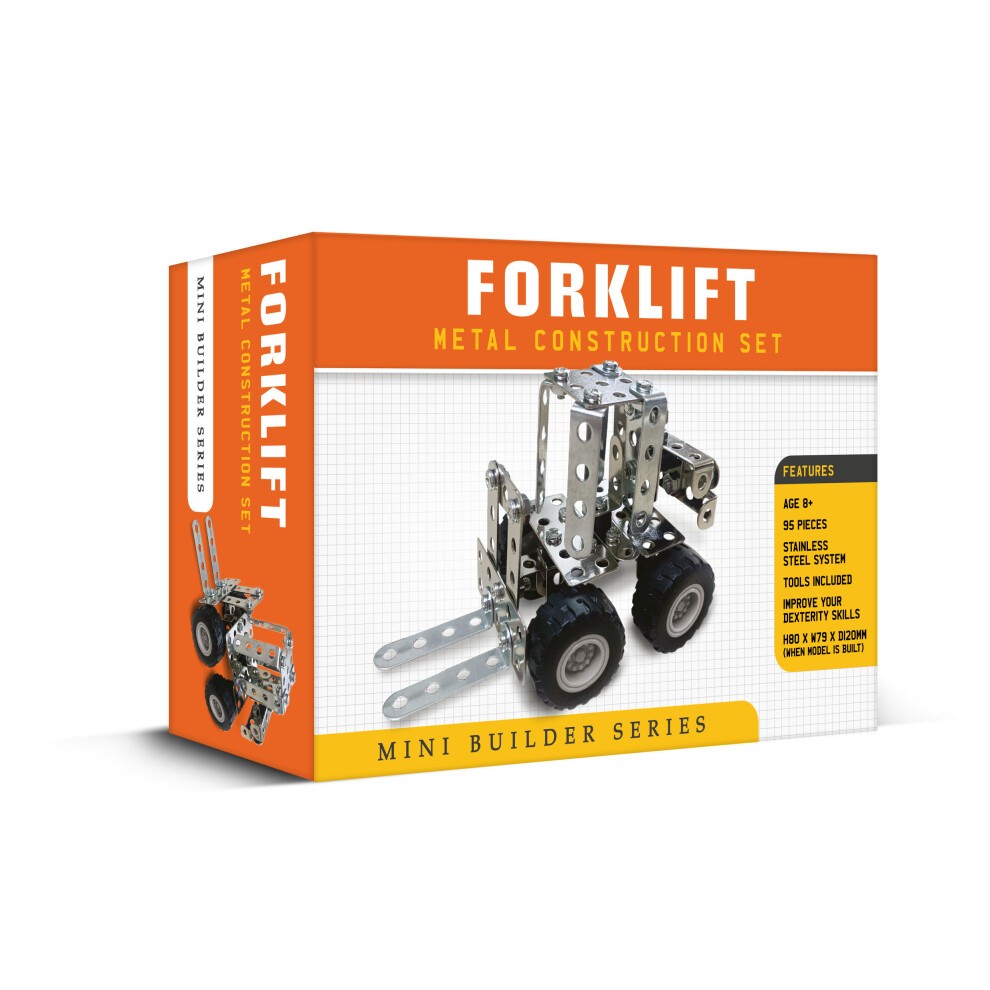 Mini Builder Series Forklift Metal Construction Set - Image 1