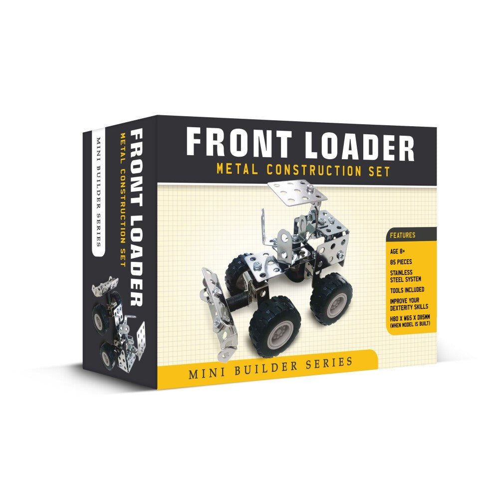 Mini Builder Series Front Loader Metal Construction Set - Image 1