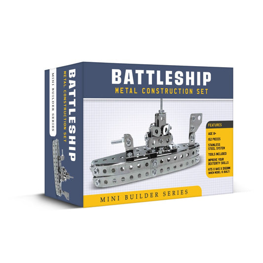 Mini Builder Series Battleship Metal Construction Set - Image 1