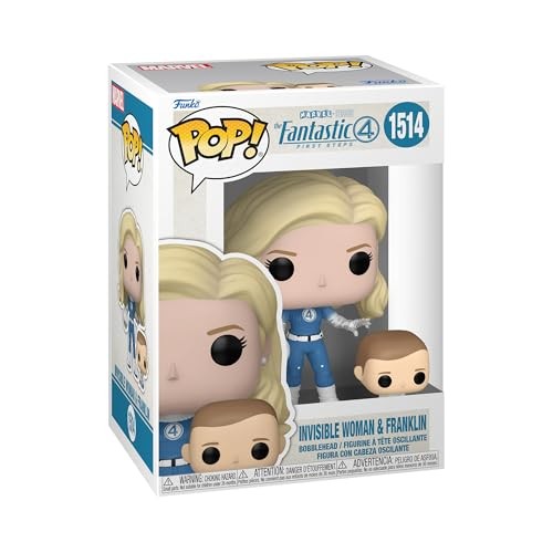 Funko POP and Buddy: the Fantastic Four: First Steps Lineup Invisible Woman and Franklin 4 and 3-in Vinyl Figure Set - Image 1