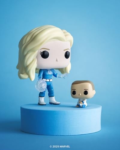 Funko POP and Buddy: the Fantastic Four: First Steps Lineup Invisible Woman and Franklin 4 and 3-in Vinyl Figure Set - Image 3