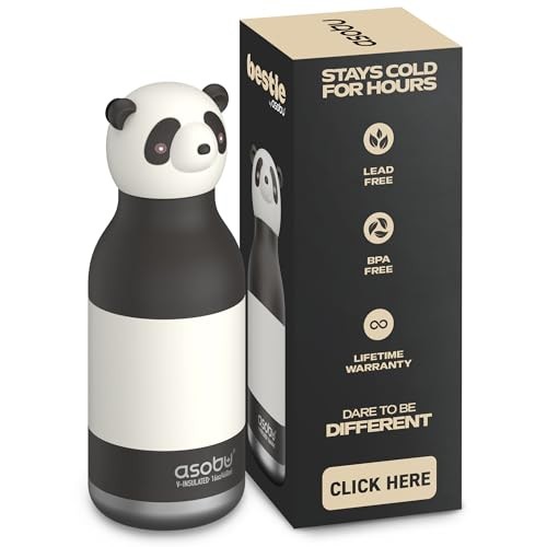 Bestie Panda - 460 ml Insulated Bottle with Straw - Image 1