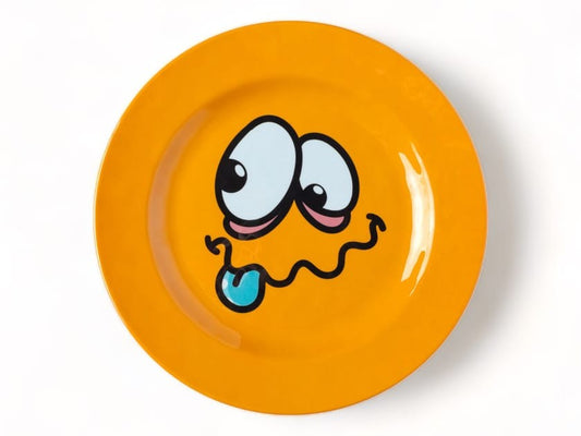 Gianni Round melamine serving plate - Image 1