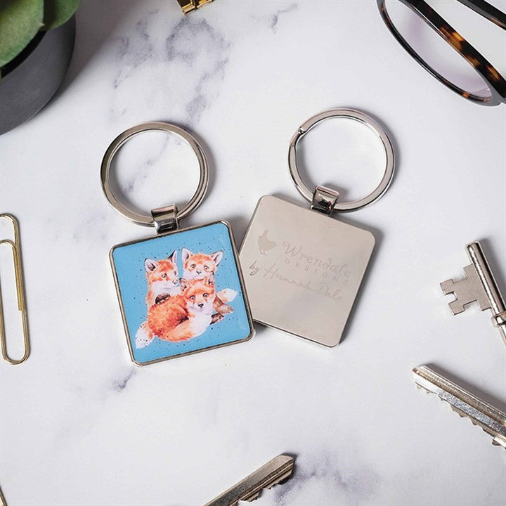 Snug as a Cub, Fox Keyring - Image 1