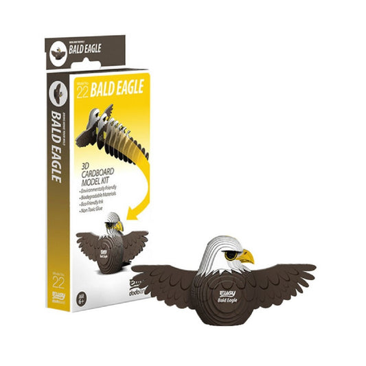 Eugy Bald Eagle 022 3D Cardboard Model Construction Kit - Image 1