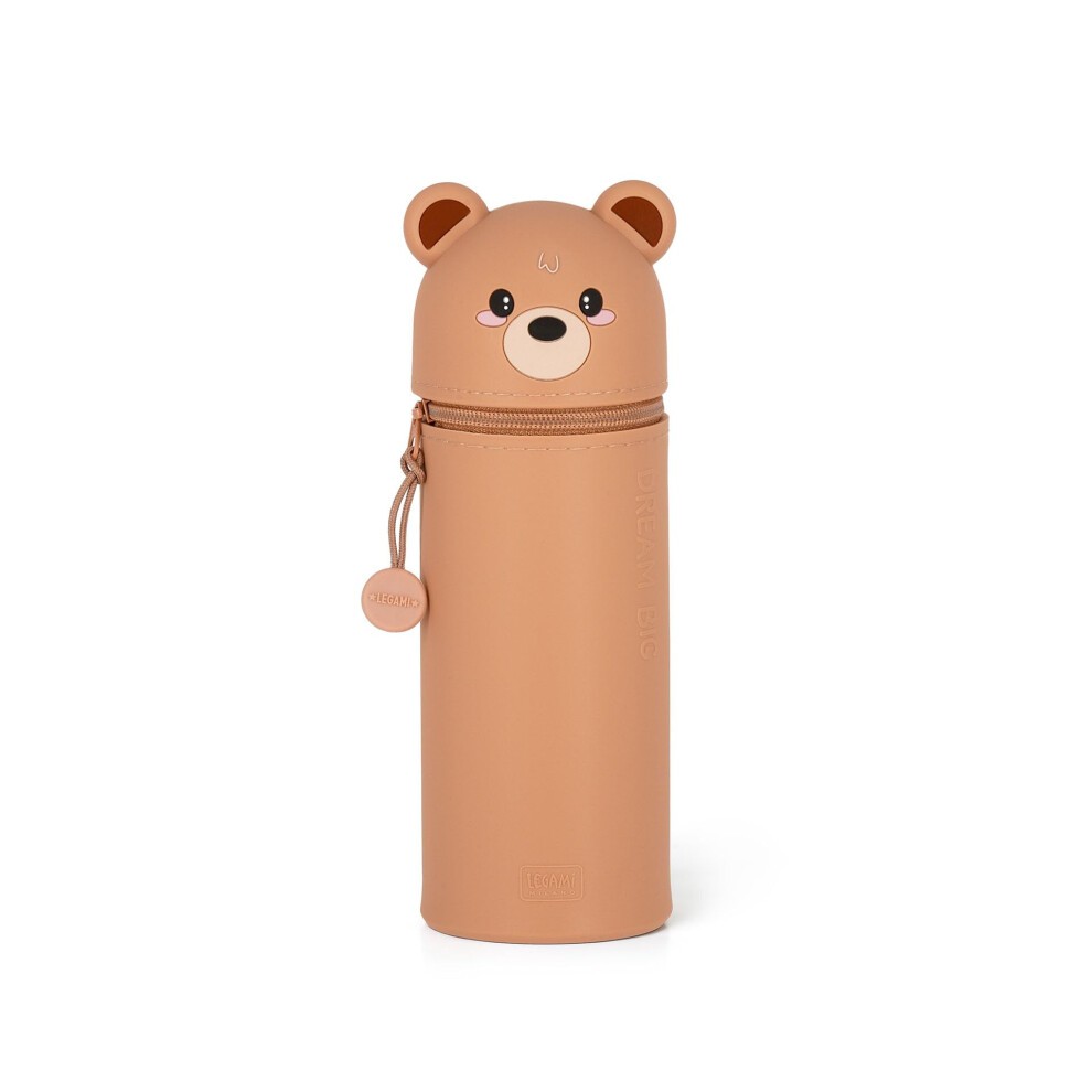 Teddy Bear "Dream Big" 2-in-1 Silicone Pencil Case - Image 1