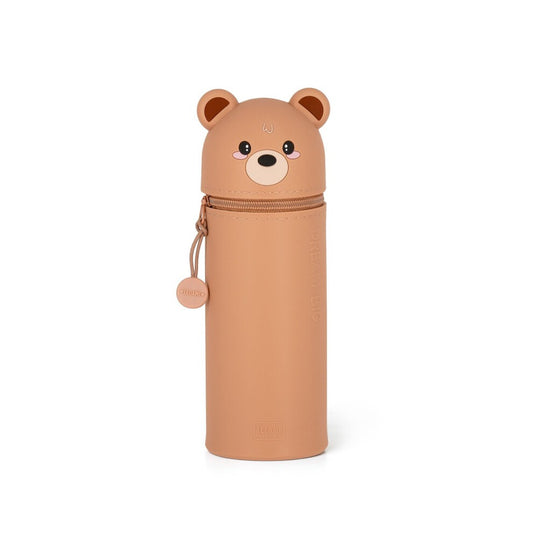 Teddy Bear "Dream Big" 2-in-1 Silicone Pencil Case - Image 1