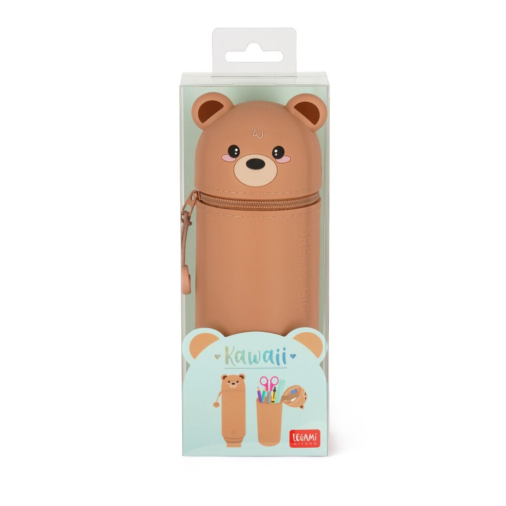 Teddy Bear "Dream Big" 2-in-1 Silicone Pencil Case - Image 5