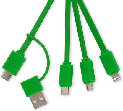 Avocado Theme Multiple Link up Charging Cable with Keychain - Image 2