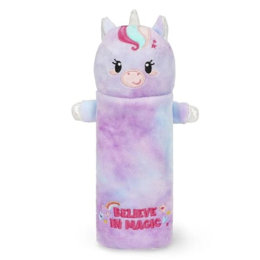 Unicorn "Believe in Magic" Soft Plush Pencil Case - Super Soft! - Image 1