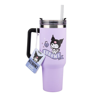 Hello Kitty Kuromi 900Ml Insulated Cup and Straw - Image 1