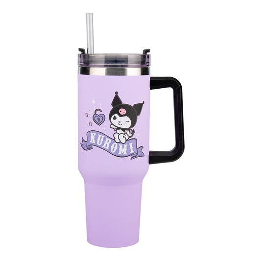 Hello Kitty Kuromi 900Ml Insulated Cup and Straw - Image 2