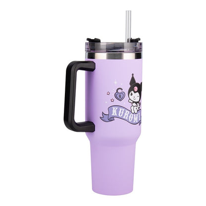 Hello Kitty Kuromi 900Ml Insulated Cup and Straw - Image 3