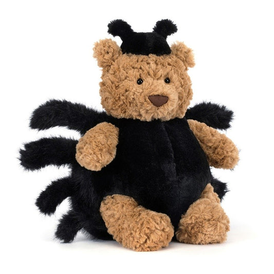 Jellycat Bartholomew Bear Spider in Brown/Black - Image 1
