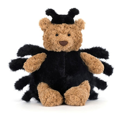 Jellycat Bartholomew Bear Spider in Brown/Black - Image 4