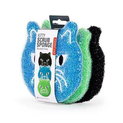 KIKKERLAND® Kitty Scrub Sponge Pkg/3 - Image 1