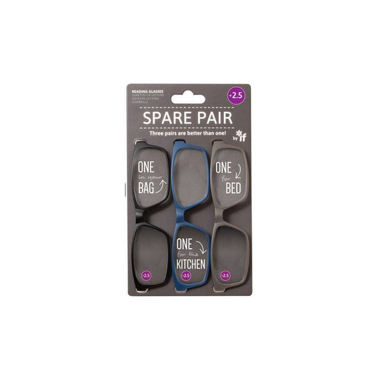 Spare Pair Reading Glasses +2.5 - Image 1