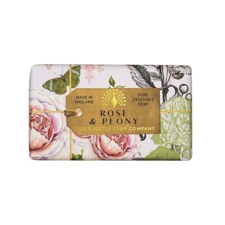 The English Soap Company Anniversary Rose and Peony Soap Bar 190g - Image 1