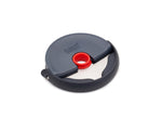 Disc Easy-Clean Pizza Wheel, Pizza Cutter - Gray/ Red - Image 1