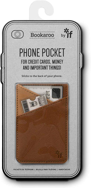 Bookaroo Phone Pocket - Brown - Image 1