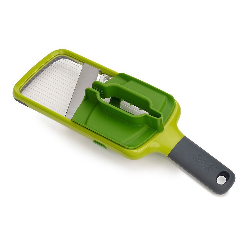 Multi-Grip Kitchen Mandoline, Adjustable Fruit and Vegetable Slicer, 3-Slice Thickness, with Precision Food Grip, Green - Image 1