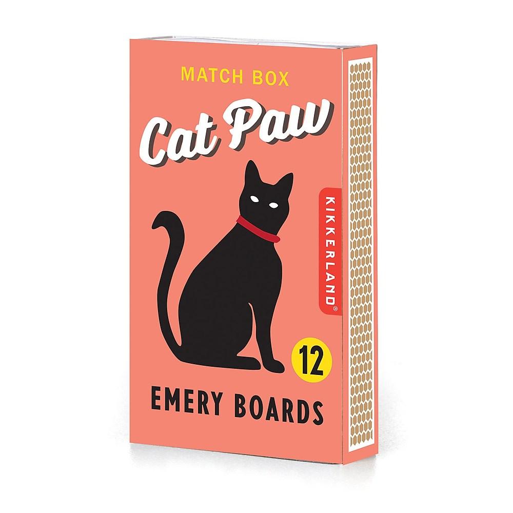 Kikkerland Nail Files - Cat Paw Design - Mini Emery Boards, 12 Count - Image 2