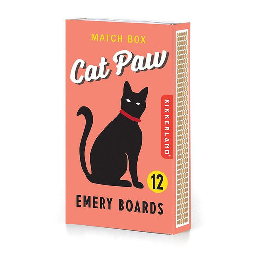 Kikkerland Nail Files - Cat Paw Design - Mini Emery Boards, 12 Count - Image 2