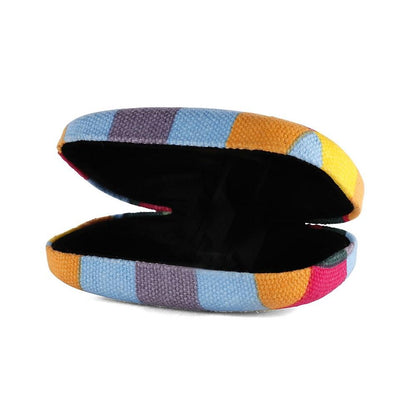 Kikkerland Multi Color Plaid Print Small Travel Portable Compact Organizer Case Container for Earbuds  Jewellery  Loose Change - Image 2