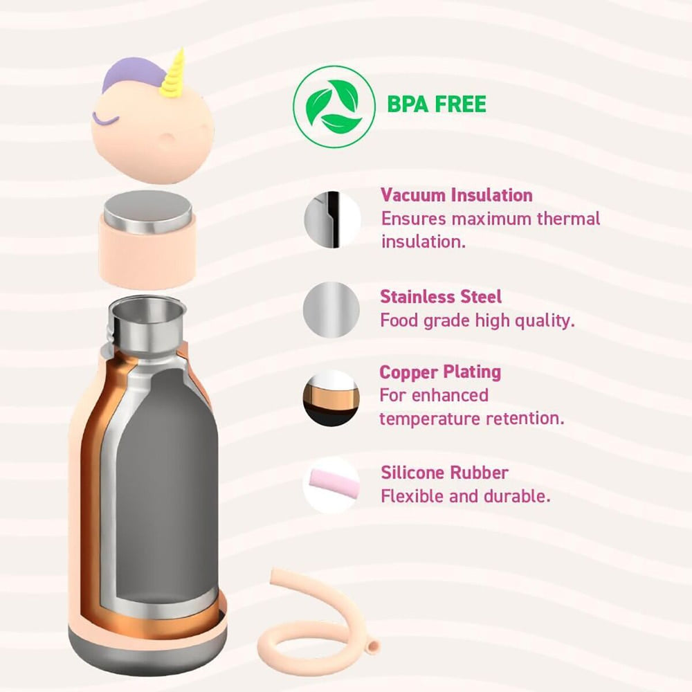 Bestie Bottle 16 Oz. Pink Unicorn Stainless Steel Insulated Water Bottle - Image 6