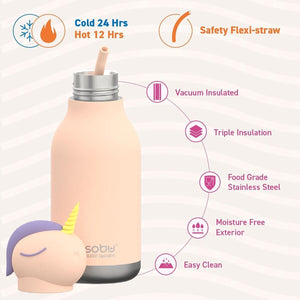 Bestie Bottle 16 Oz. Pink Unicorn Stainless Steel Insulated Water Bottle - Image 4
