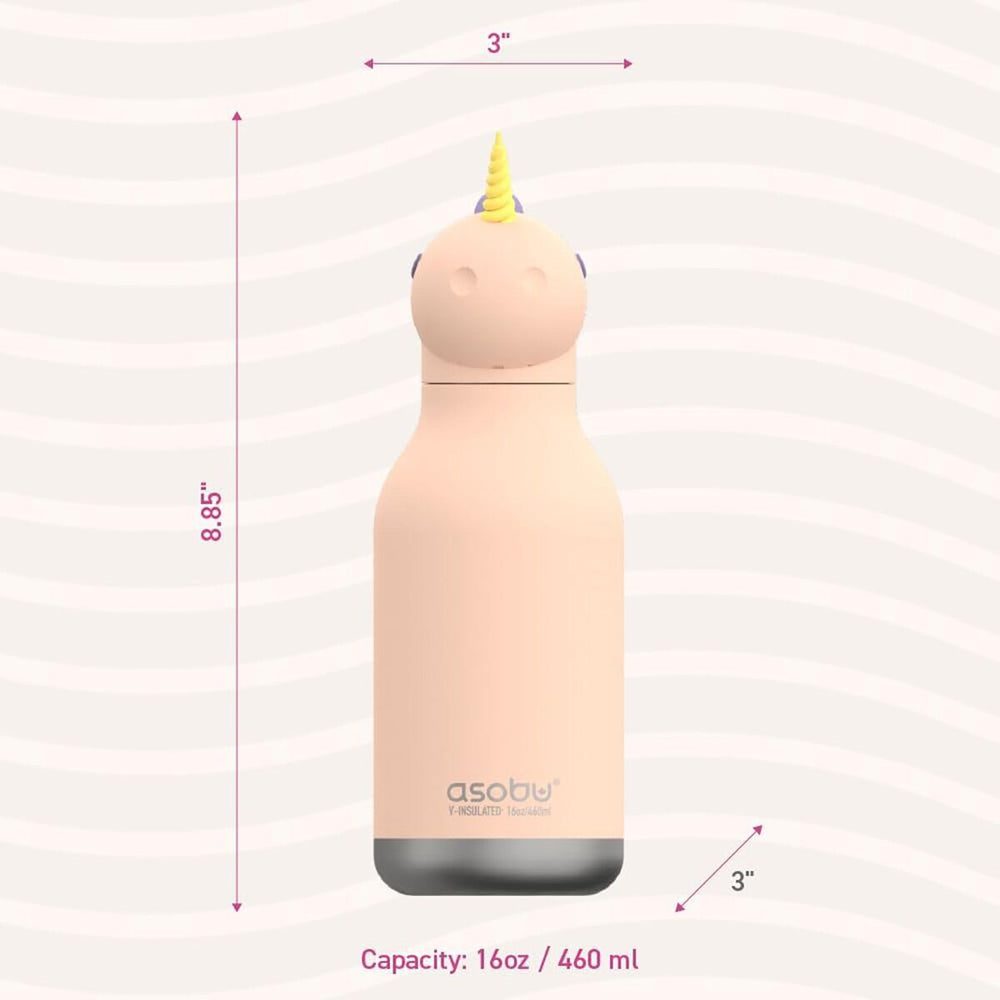 Bestie Bottle 16 Oz. Pink Unicorn Stainless Steel Insulated Water Bottle - Image 3