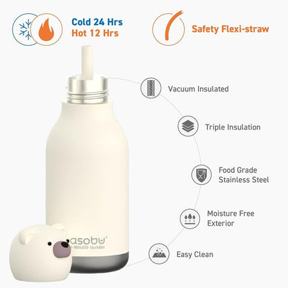Asobu Bestie Thermos for Children Teddy Bear Bestie 460 Ml - Image 6