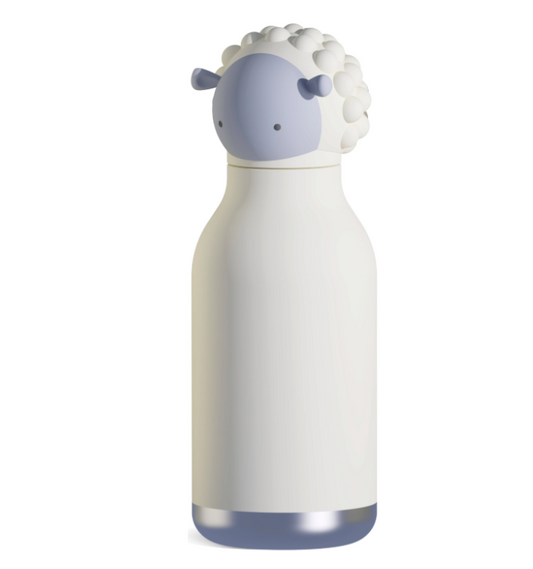 Bestie Bottle 16 Oz. White Sheep Stainless Steel Insulated Water Bottle - Image 1