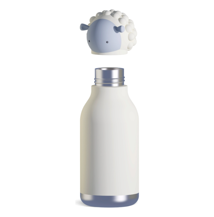 Bestie Bottle 16 Oz. White Sheep Stainless Steel Insulated Water Bottle - Image 2
