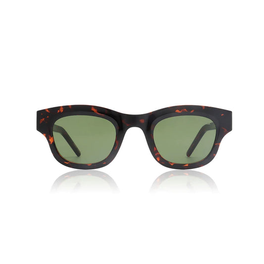 A. Kjaerbede Lane Round Sunglasses in Demi Tortoise-Brown - Image 2