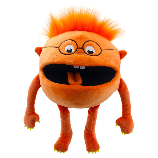 Baby Monster Orange Puppet - Image 1