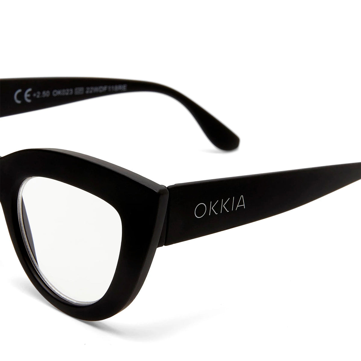 Okkia Claudia Reading Glasses - Black +2.00 - image 4