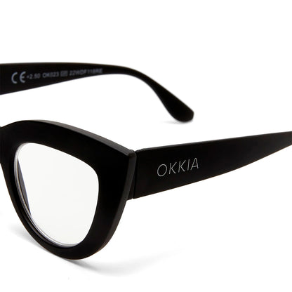 Okkia Claudia Reading Glasses - Black +2.50 - image 4