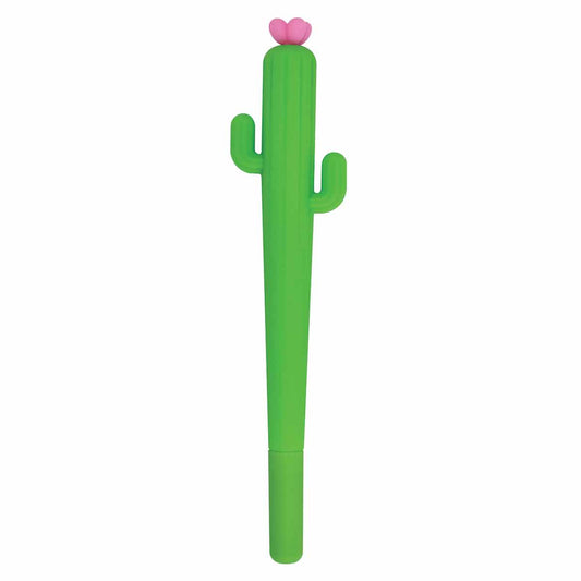 Cactus Black Gel Pen - Green - Image 1