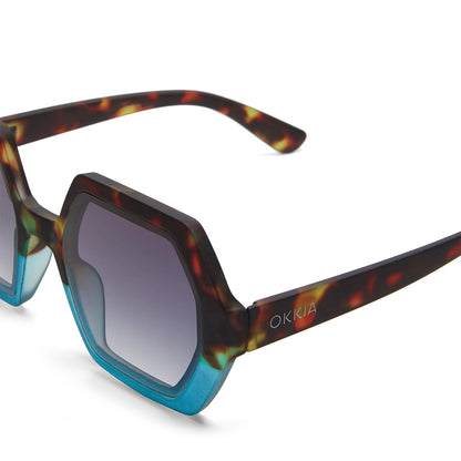 Okkia Emma Sunglasses - Havana Blue - image 4