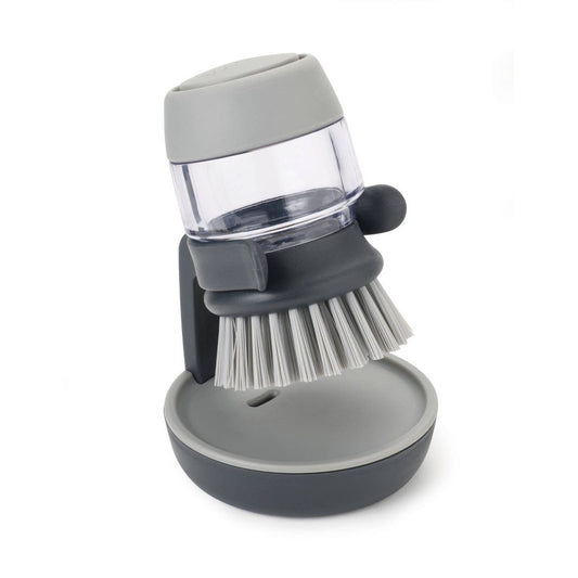 Refillable Washing Up Brush Grey Palm Scrub - Image 1