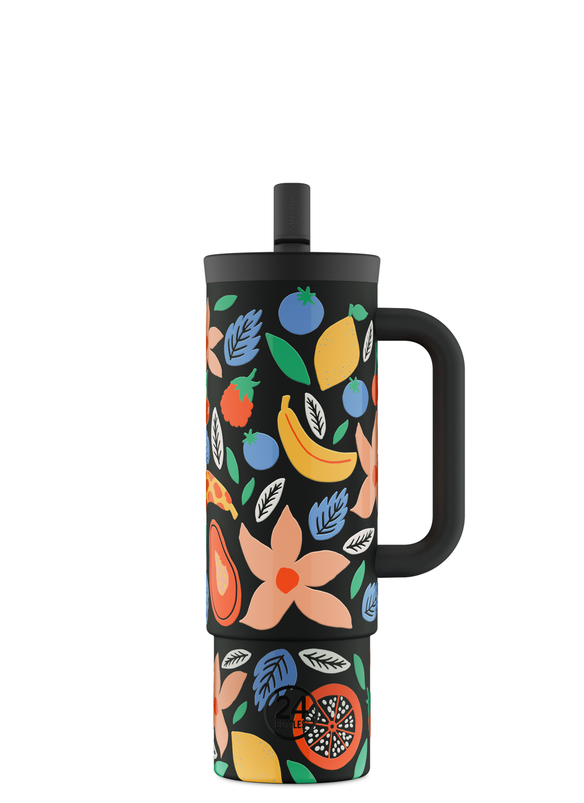 24Bottles Straw Cup Tropical Noir 800ml