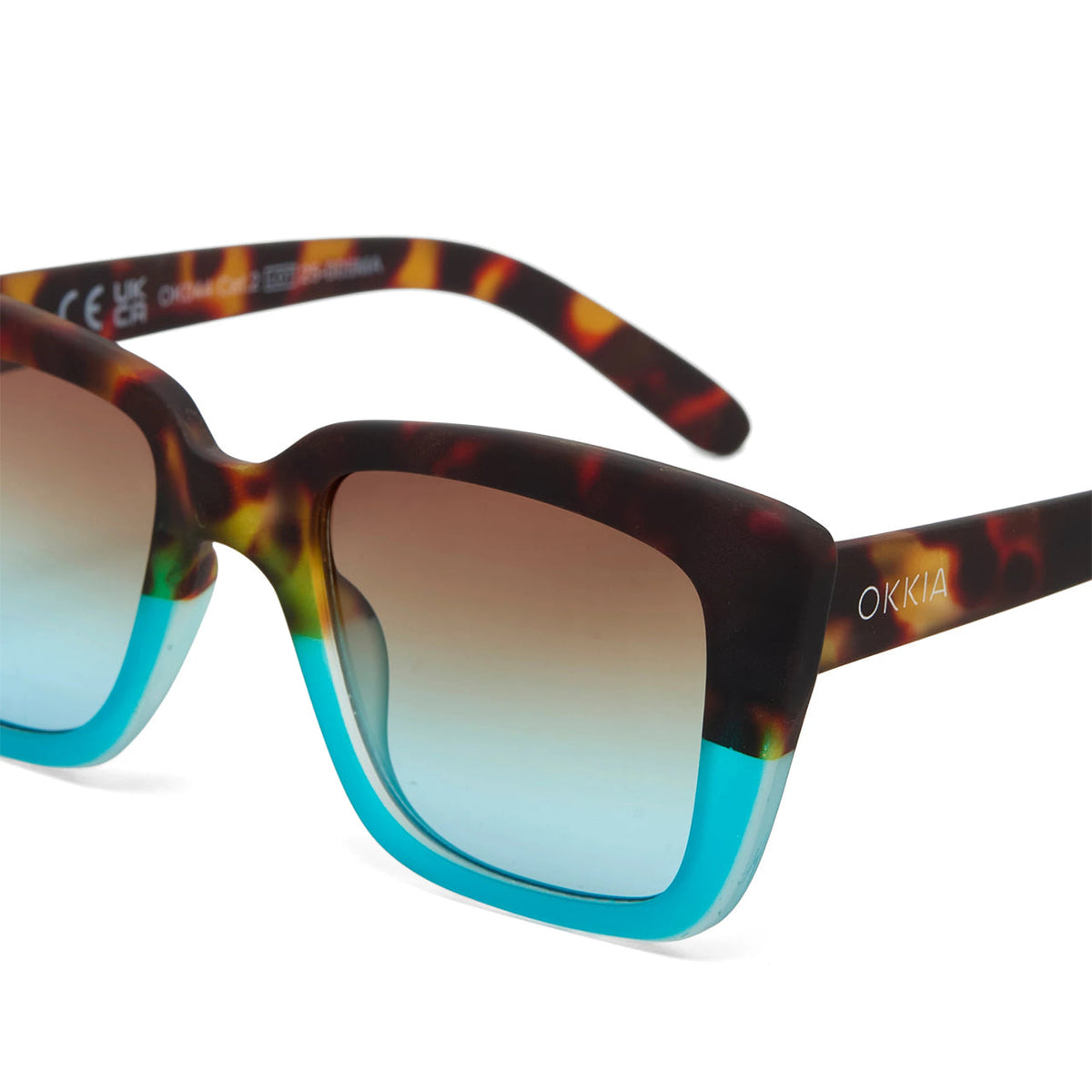 Okkia Elba Sunglasses - Havana Blue - image 4