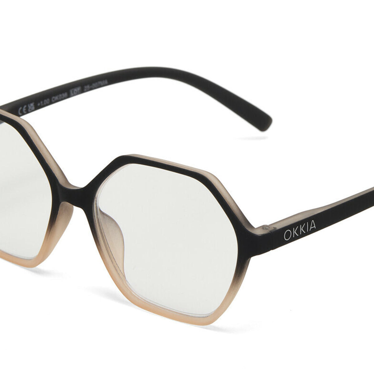Okkia Venezia Reading Glasses - Black Pink +2.00 - image 4