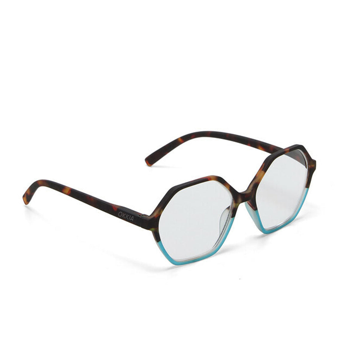 Okkia Venezia Reading Glasses - Havana Blue +1.50 - image 2
