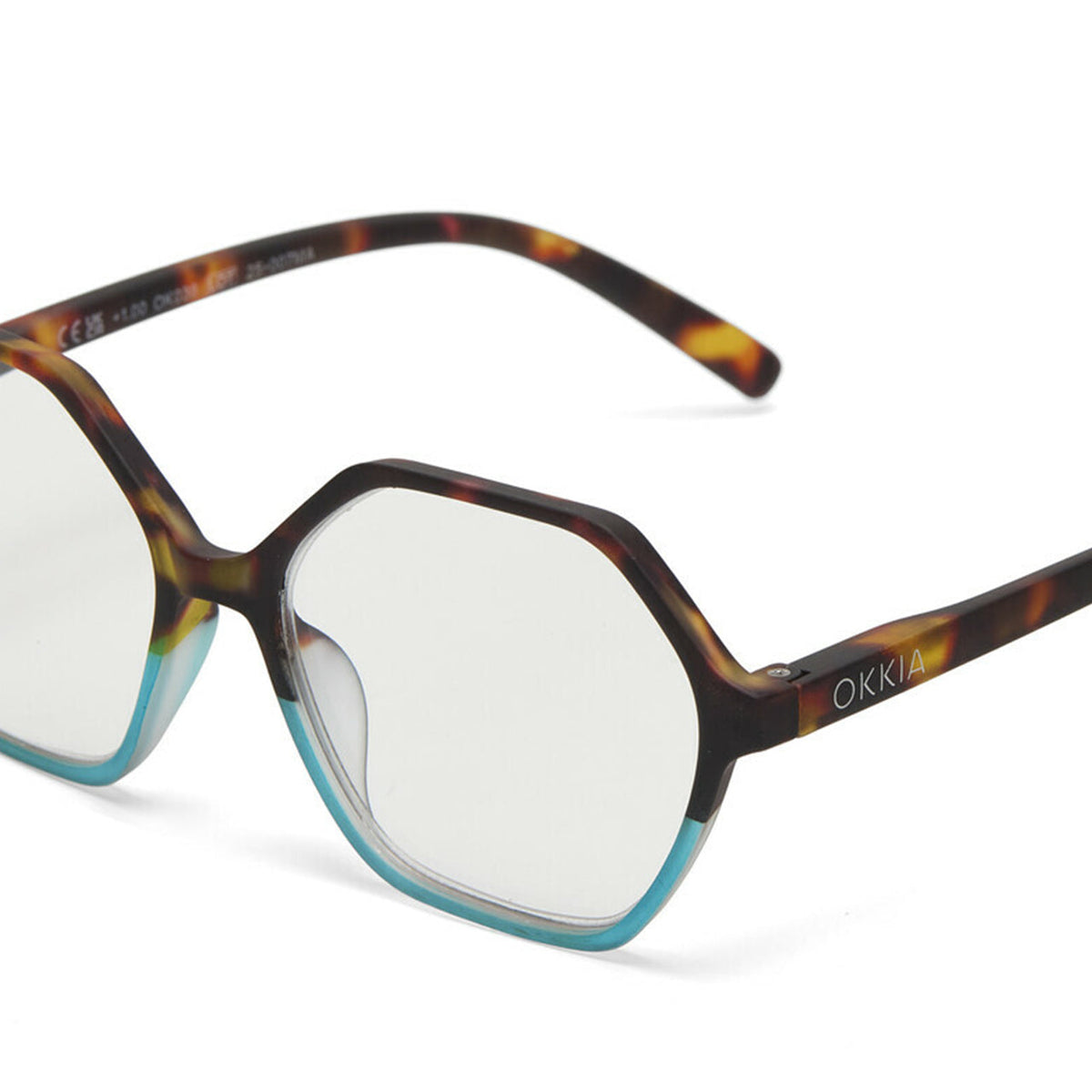 Okkia Venezia Reading Glasses - Havana Blue +1.00 - image 4