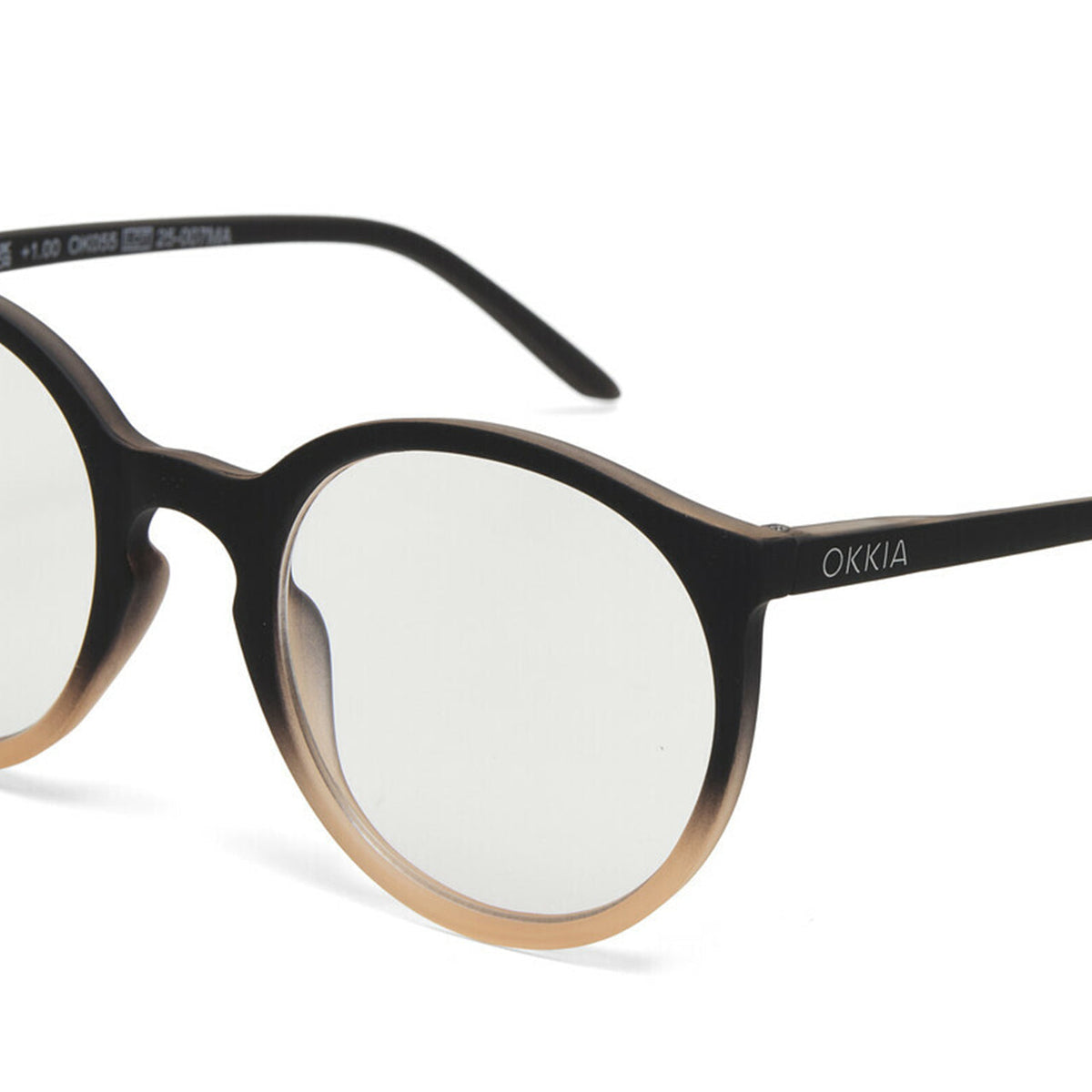 Okkia Bologna Reading Glasses - Black Pink +1.00 - image 4
